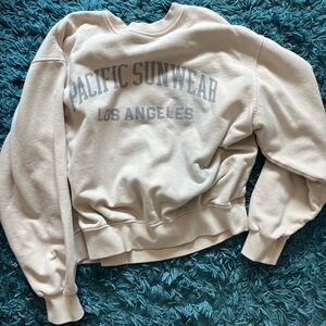 Pacsun cream crewneck